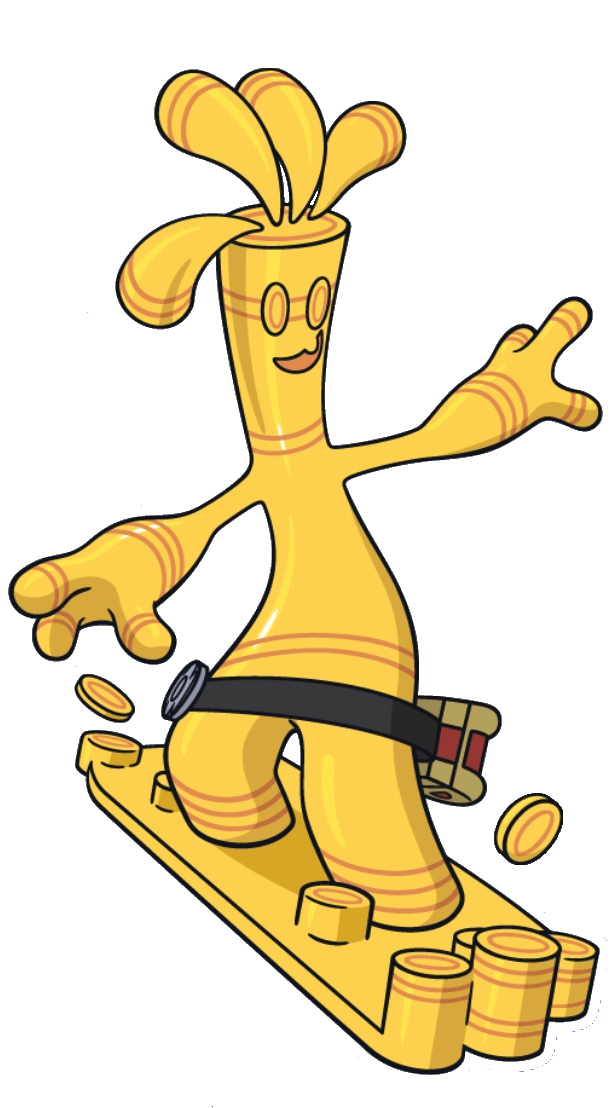 smile This little boy is riding his coins <img class=